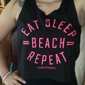 Black crop top from PINK